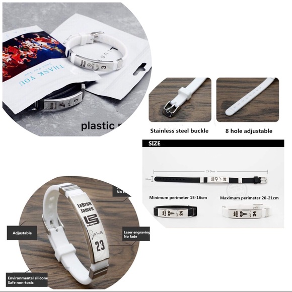 NBA Accessories Nba James Harden Silicone Wristband Bracelet 2pcs Poshmark